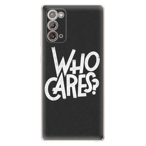 Odolné silikónové puzdro iSaprio - Who Cares - Samsung Galaxy Note 20 vyobraziť