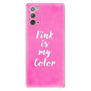 Odolné silikónové puzdro iSaprio - Pink is my color - Samsung Galaxy Note 20 vyobraziť