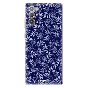 Odolné silikónové puzdro iSaprio - Blue Leaves 05 - Samsung Galaxy Note 20 vyobraziť