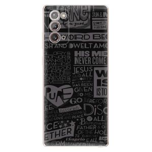 Odolné silikónové puzdro iSaprio - Text 01 - Samsung Galaxy Note 20 vyobraziť