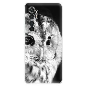 Odolné silikónové puzdro iSaprio - BW Owl - Xiaomi Mi Note 10 Lite vyobraziť