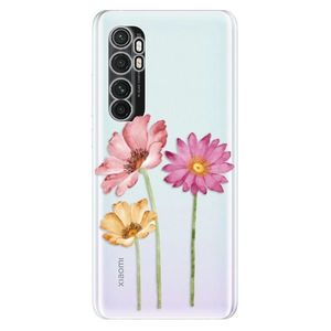 Odolné silikónové puzdro iSaprio - Three Flowers - Xiaomi Mi Note 10 Lite vyobraziť