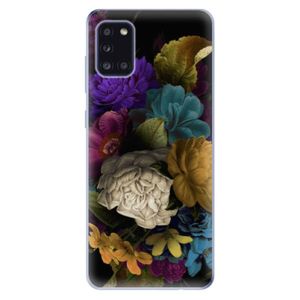Odolné silikónové puzdro iSaprio - Dark Flowers - Samsung Galaxy A31 vyobraziť