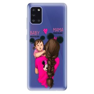 Odolné silikónové puzdro iSaprio - Mama Mouse Brunette and Girl - Samsung Galaxy A31 vyobraziť