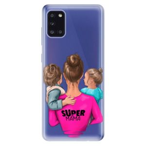 Odolné silikónové puzdro iSaprio - Super Mama - Boy and Girl - Samsung Galaxy A31 vyobraziť
