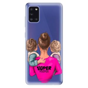 Odolné silikónové puzdro iSaprio - Super Mama - Two Boys - Samsung Galaxy A31 vyobraziť