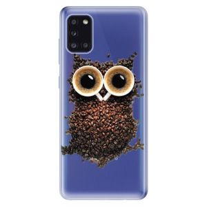 Odolné silikónové puzdro iSaprio - Owl And Coffee - Samsung Galaxy A31 vyobraziť