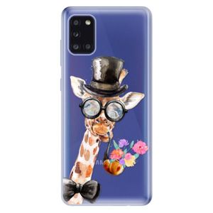 Odolné silikónové puzdro iSaprio - Sir Giraffe - Samsung Galaxy A31 vyobraziť