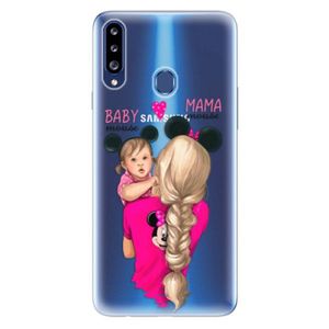 Odolné silikónové puzdro iSaprio - Mama Mouse Blond and Girl - Samsung Galaxy A20s vyobraziť