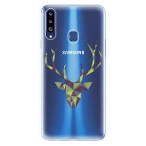 Odolné silikónové puzdro iSaprio - Deer Green - Samsung Galaxy A20s vyobraziť