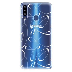 Odolné silikónové puzdro iSaprio - Fancy - white - Samsung Galaxy A20s vyobraziť