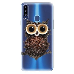 Odolné silikónové puzdro iSaprio - Owl And Coffee - Samsung Galaxy A20s vyobraziť