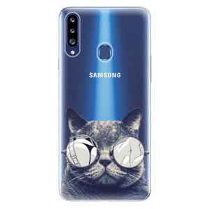 Odolné silikónové puzdro iSaprio - Crazy Cat 01 - Samsung Galaxy A20s vyobraziť