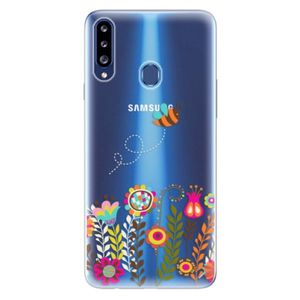 Odolné silikónové puzdro iSaprio - Bee 01 - Samsung Galaxy A20s vyobraziť
