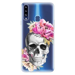 Odolné silikónové puzdro iSaprio - Pretty Skull - Samsung Galaxy A20s vyobraziť