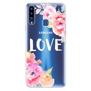 Odolné silikónové puzdro iSaprio - Love - Samsung Galaxy A20s vyobraziť