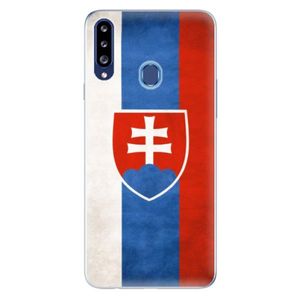 Odolné silikónové puzdro iSaprio - Slovakia Flag - Samsung Galaxy A20s vyobraziť