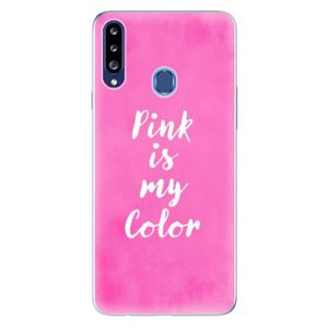 Odolné silikónové puzdro iSaprio - Pink is my color - Samsung Galaxy A20s vyobraziť