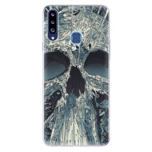 Odolné silikónové puzdro iSaprio - Abstract Skull - Samsung Galaxy A20s vyobraziť