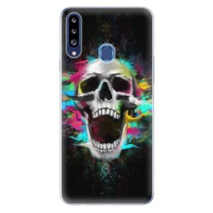 Odolné silikónové puzdro iSaprio - Skull in Colors - Samsung Galaxy A20s vyobraziť