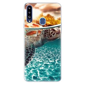 Odolné silikónové puzdro iSaprio - Turtle 01 - Samsung Galaxy A20s vyobraziť