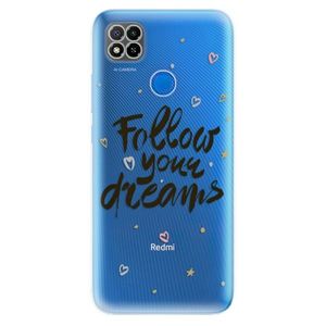 Odolné silikónové puzdro iSaprio - Follow Your Dreams - black - Xiaomi Redmi 9C vyobraziť