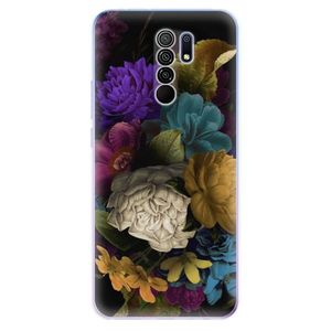 Odolné silikónové puzdro iSaprio - Dark Flowers - Xiaomi Redmi 9 vyobraziť