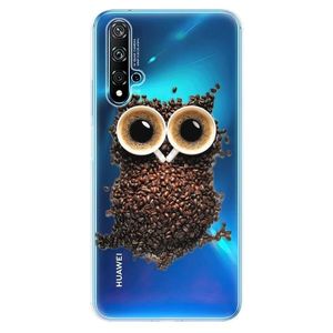 Odolné silikónové puzdro iSaprio - Owl And Coffee - Huawei Nova 5T vyobraziť