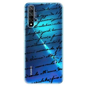 Odolné silikónové puzdro iSaprio - Handwriting 01 - black - Huawei Nova 5T vyobraziť