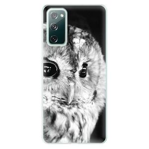 Odolné silikónové puzdro iSaprio - BW Owl - Samsung Galaxy S20 FE vyobraziť