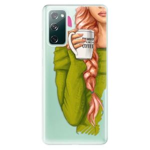 Odolné silikónové puzdro iSaprio - My Coffe and Redhead Girl - Samsung Galaxy S20 FE vyobraziť