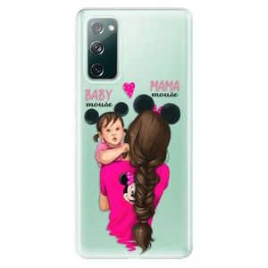 Odolné silikónové puzdro iSaprio - Mama Mouse Brunette and Girl - Samsung Galaxy S20 FE vyobraziť