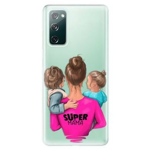 Odolné silikónové puzdro iSaprio - Super Mama - Boy and Girl - Samsung Galaxy S20 FE vyobraziť