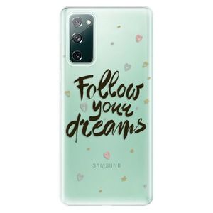 Odolné silikónové puzdro iSaprio - Follow Your Dreams - black - Samsung Galaxy S20 FE vyobraziť