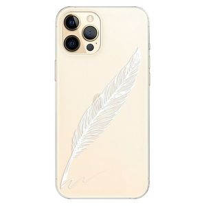Odolné silikónové puzdro iSaprio - Writing By Feather - white - iPhone 12 Pro Max vyobraziť