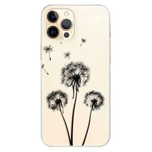 Odolné silikónové puzdro iSaprio - Three Dandelions - black - iPhone 12 Pro Max vyobraziť