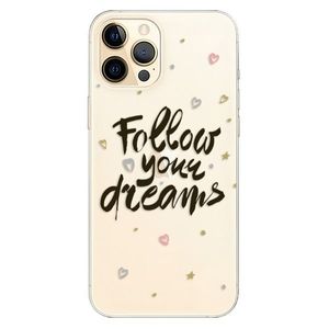Odolné silikónové puzdro iSaprio - Follow Your Dreams - black - iPhone 12 Pro Max vyobraziť