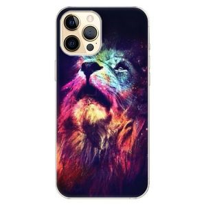 Odolné silikónové puzdro iSaprio - Lion in Colors - iPhone 12 vyobraziť