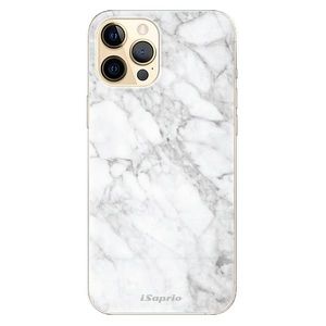 Odolné silikónové puzdro iSaprio - SilverMarble 14 - iPhone 12 vyobraziť