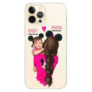 Odolné silikónové puzdro iSaprio - Mama Mouse Brunette and Girl - iPhone 12 Pro vyobraziť