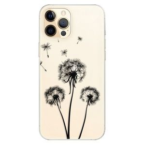 Odolné silikónové puzdro iSaprio - Three Dandelions - black - iPhone 12 vyobraziť