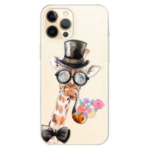 Odolné silikónové puzdro iSaprio - Sir Giraffe - iPhone 12 Pro vyobraziť