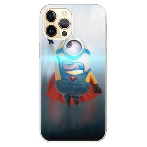 Odolné silikónové puzdro iSaprio - Mimons Superman 02 - iPhone 12 Pro vyobraziť