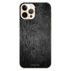 Odolné silikónové puzdro iSaprio - Black Wood 13 - iPhone 12 Pro vyobraziť