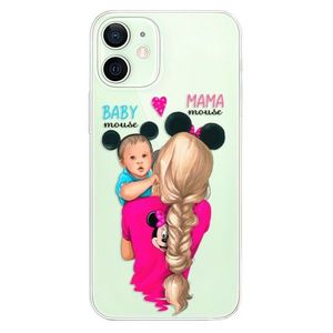 Odolné silikónové puzdro iSaprio - Mama Mouse Blonde and Boy - iPhone 12 vyobraziť