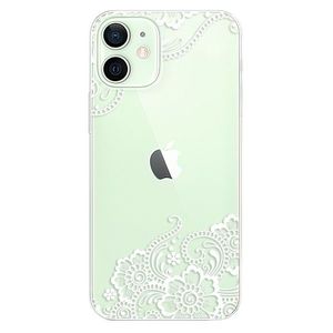 Odolné silikónové puzdro iSaprio - White Lace 02 - iPhone 12 vyobraziť
