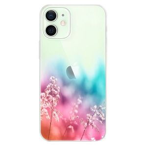 Odolné silikónové puzdro iSaprio - Rainbow Grass - iPhone 12 vyobraziť