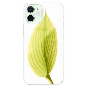 Odolné silikónové puzdro iSaprio - Green Leaf - iPhone 12 vyobraziť