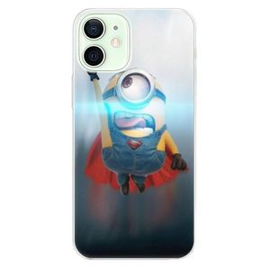Odolné silikónové puzdro iSaprio - Mimons Superman 02 - iPhone 12 vyobraziť