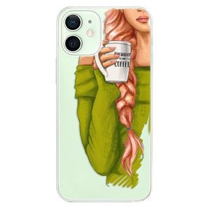 Odolné silikónové puzdro iSaprio - My Coffe and Redhead Girl - iPhone 12 mini vyobraziť